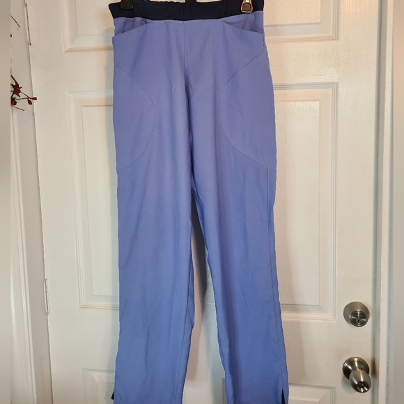 Spread Good Cheer Woman's Scrub Drawstring Pants, Size: Medium Color: Bl… - Picture 4 of 16